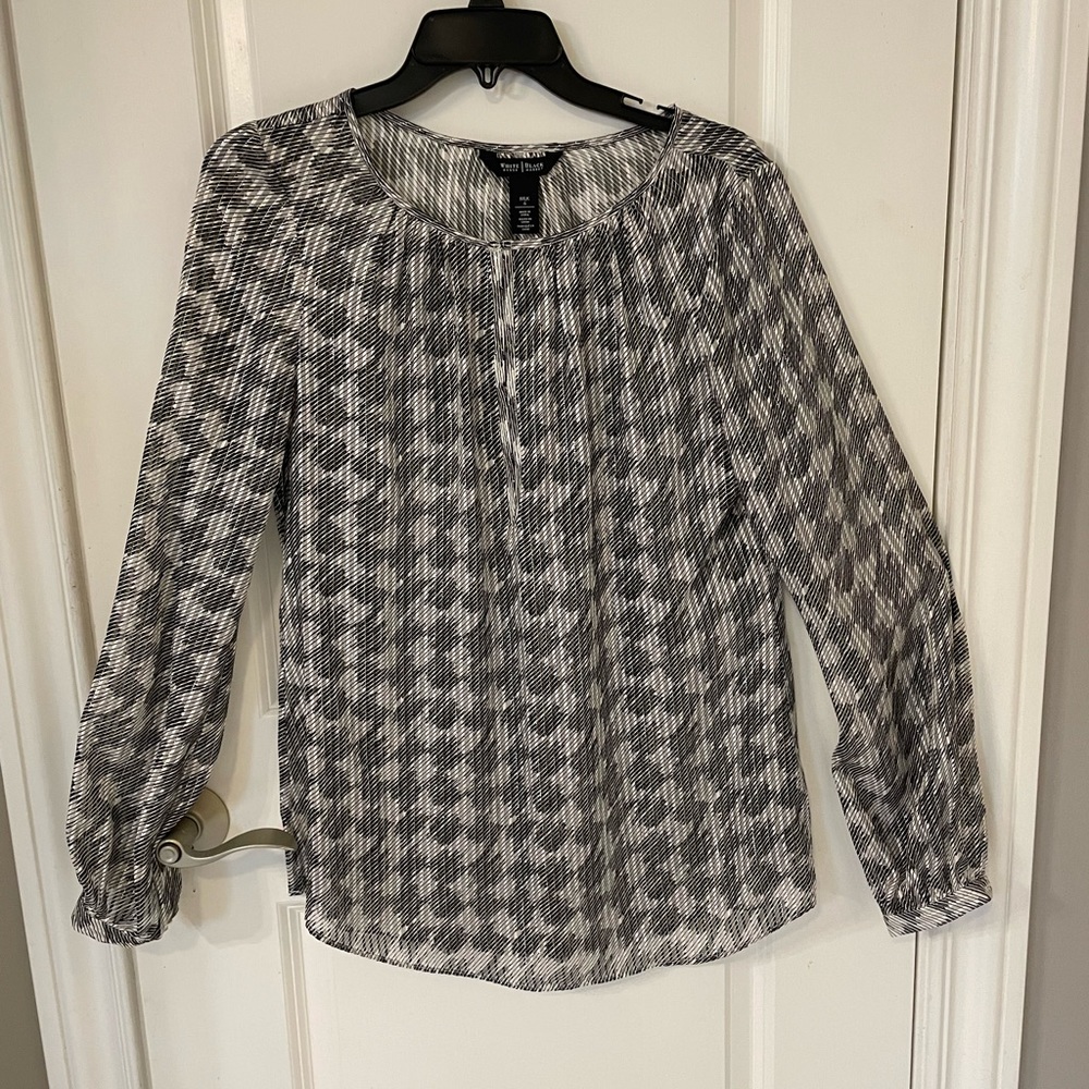 WhiteHouse Black Market Silk Blouse